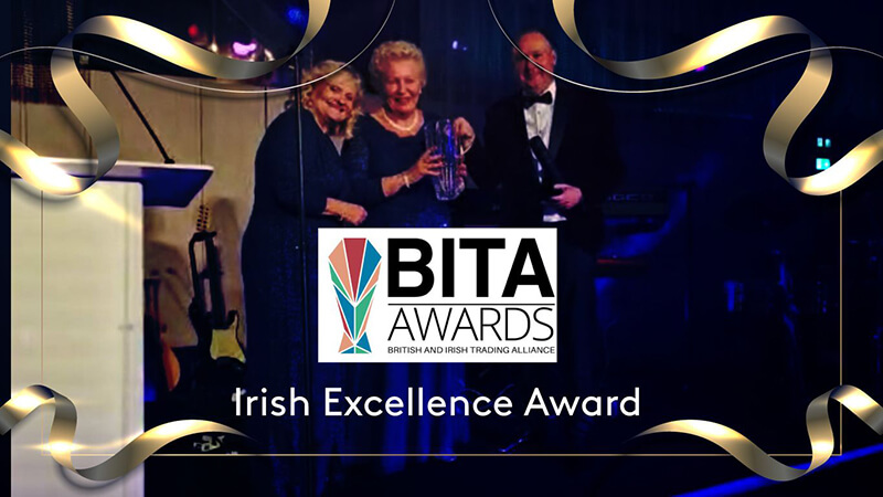 Denise Harris receives Irish Excellence Award from BITA